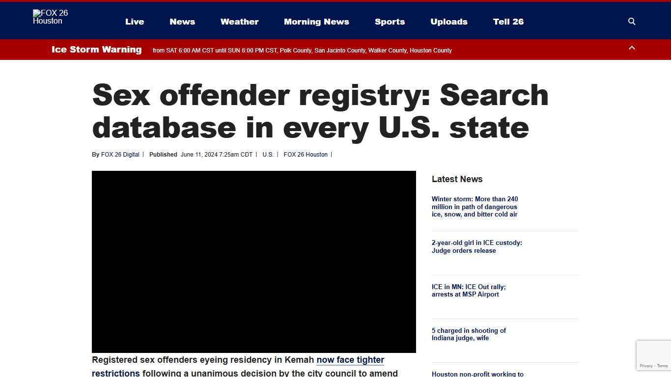 Sex offender registry: Search database in every U.S. state FOX 26 Houston