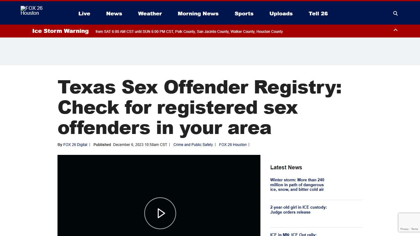 Texas Sex Offender Registry: Check for registered sex offenders in your area FOX 26 Houston